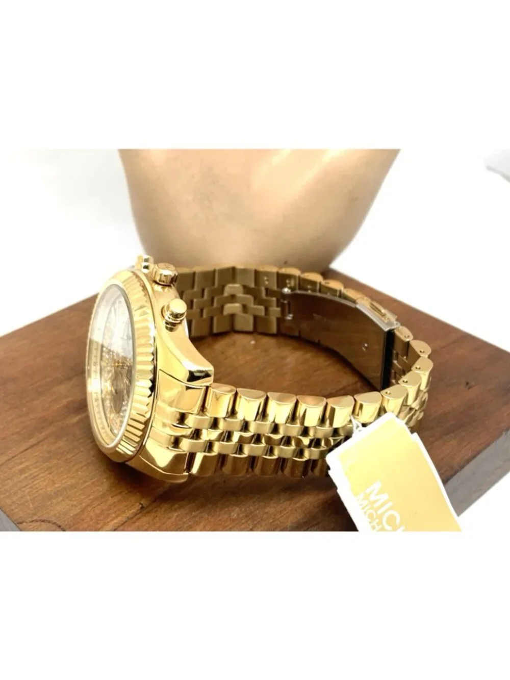 Michael Kors Men's Watch MK8494 Quartz Chronograph Gemmed Gold Stainless Steel
